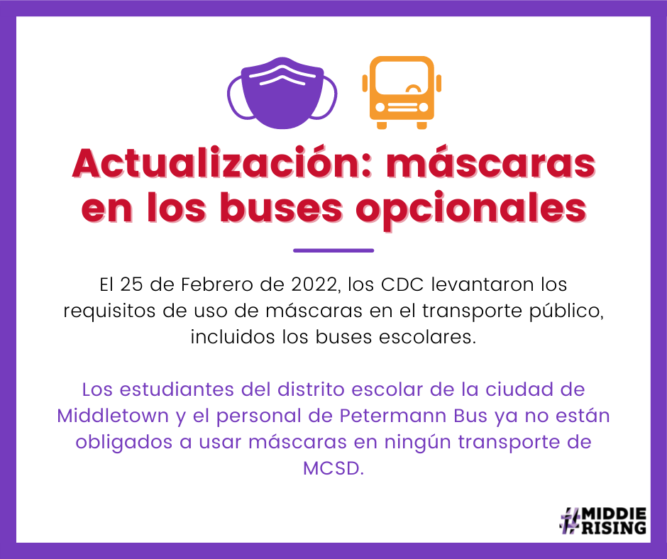 Spanish poster for masks on buses